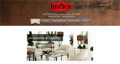 Desktop Screenshot of becksfurniturestore.com